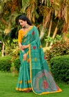 Purvi By Sr Soft Cotton Printed Weaving Border Saree Wholesale In India